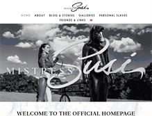 Tablet Screenshot of mistresssusi.com